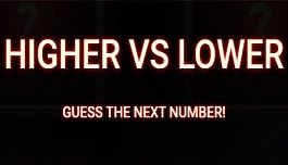 VIDEO: 1XBET Higher vs Lower - guess the next number and win money